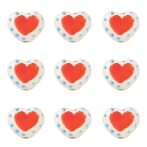 6Pcs Handmade Porcelain Beads