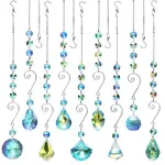 Glass Teardrop/Cone/Oval/Round Pendant Decorations