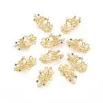 Brass Cubic Zirconia Peg Bails Pendants
