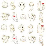 50Pcs 10 Styles Alloy Enamel Charms