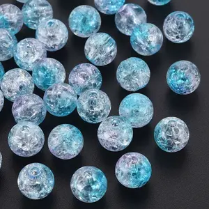 Transparent Crackle Acrylic Beads