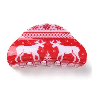 Christmas Theme PVC Claw Hair Clips