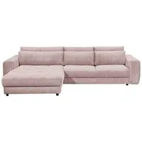 MID.YOU ROHOVÁ SEDAČKA, textil, kompozitní dřevo, světle růžová