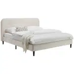 Livetastic ČALOUNĚNÁ POSTEL, 180/200 cm, bílá