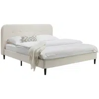 Livetastic ČALOUNĚNÁ POSTEL, 180/200 cm, bílá