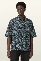 Košile s příměsí lnu AllSaints SILESIA