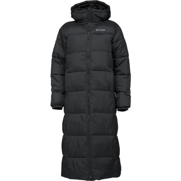 Columbia PUFFECT™ II LONG JACKET Dámský zimní kabát, černá, velikost