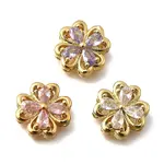 Brass Pave Cubic Zirconia Multi-strand Links