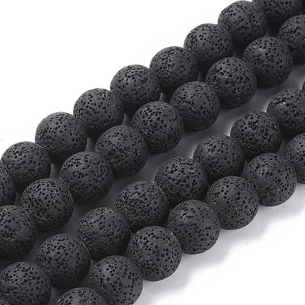 Natural Lava Rock Beads Strands