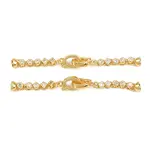 Brass Micro Pave Clear Cubic Zirconia Fold Over Clasps