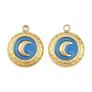 304 Stainless Steel with Enamel Pendants