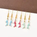 Ocean Series 304 Stainless Steel Enamel Dangle Earrings