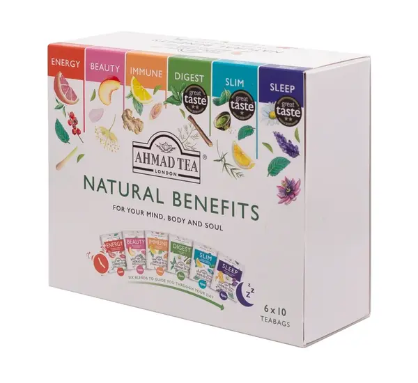 Ahmad Tea Natural Benefits Selection porcovaný čaj 60x2 g