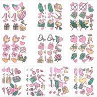 20 Sheets Luminous Water Proof Removable Temporary Tattoos Stickers