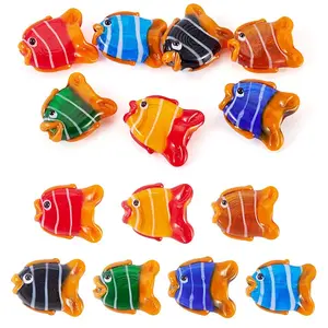 7Pcs 7 Colors Handmade Lampwork Beads