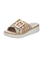 Rieker Šľapky  béžová / modrá / zelená / ružová