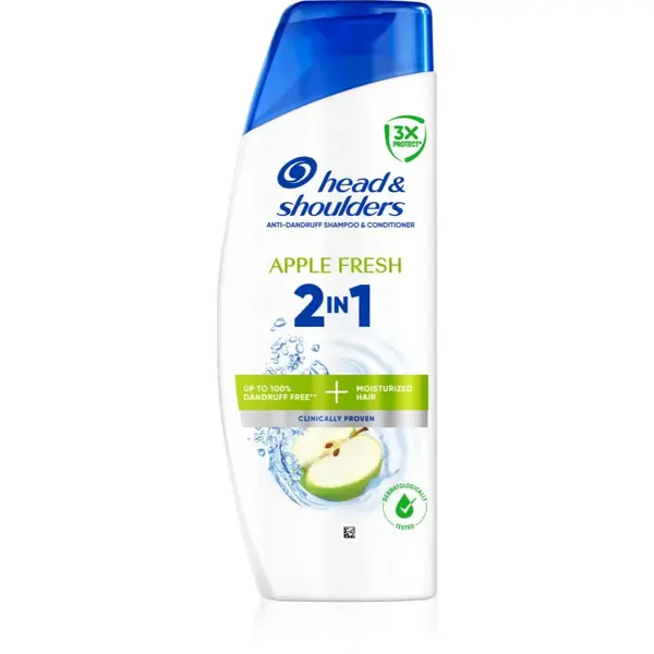 Head & Shoulders Apple Fresh 2in1 šampon a kondicionér proti lupům 400 ml