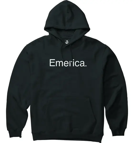 Emerica pánská mikina Pure Logo Hood Black | Černá | Velikost L