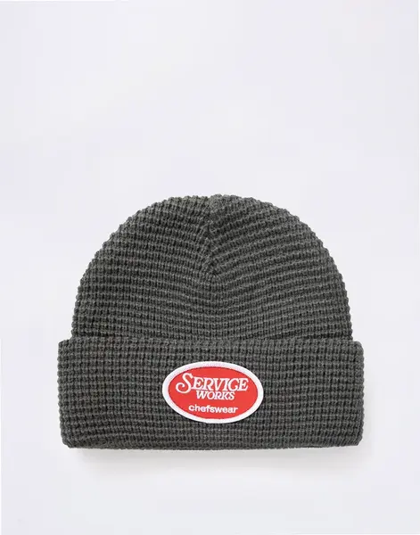 Service Works Waffle Patch Beanie GREY