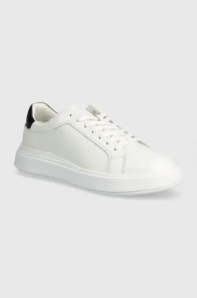 Kožené tenisky Calvin Klein LOW TOP LACE UP LTH