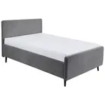 MID.YOU ČALOUNĚNÁ POSTEL, 140/200 cm tmavě šedá