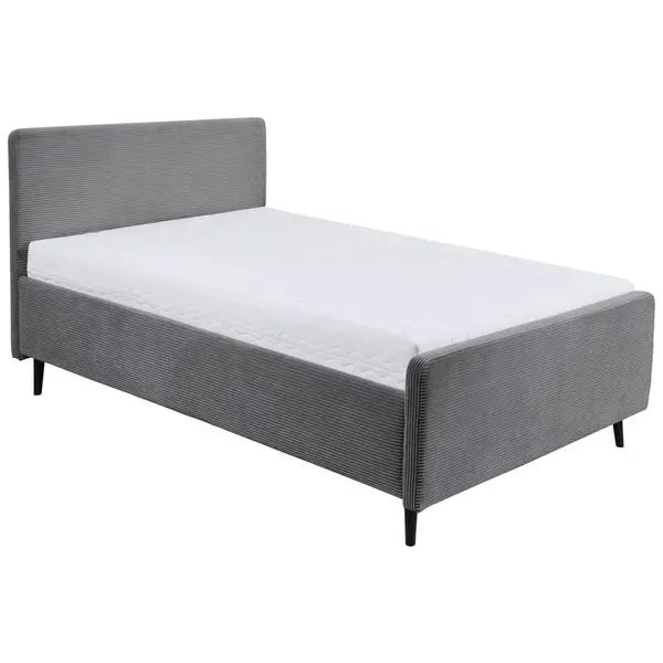 MID.YOU ČALOUNĚNÁ POSTEL, 140/200 cm tmavě šedá