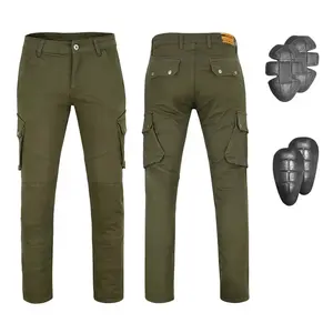 Moto kalhoty W-TEC Nuksan zelená 36/36