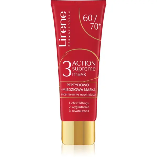Lirene 3 Action Supreme Mask liftingová a zpevňující maska pro zralou pleť 50 ml