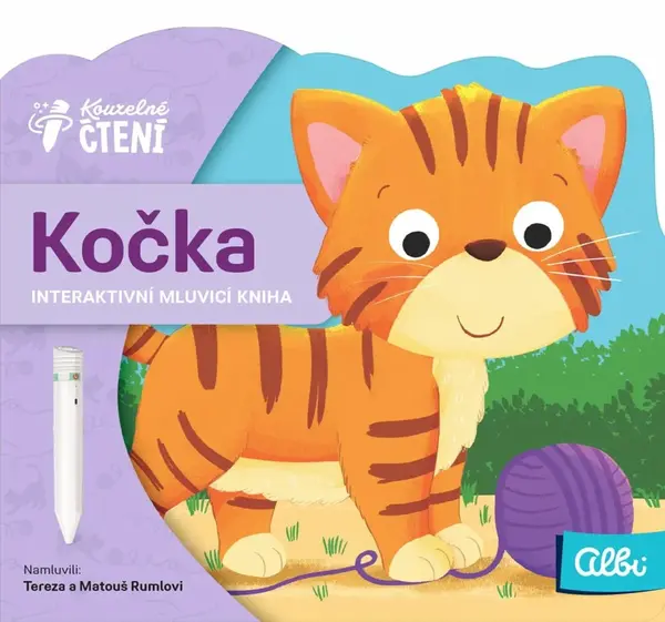 Minikniha s výsekem - Kočka - Kouzelné čtení Albi
