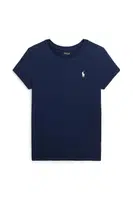 Dětské bavlněné tričko Polo Ralph Lauren tmavomodrá barva, 313833549067