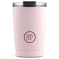 COOL BOTTLES TERMO 330 ML Nerezový termohrnček, ružová, veľkosť 330 ML
