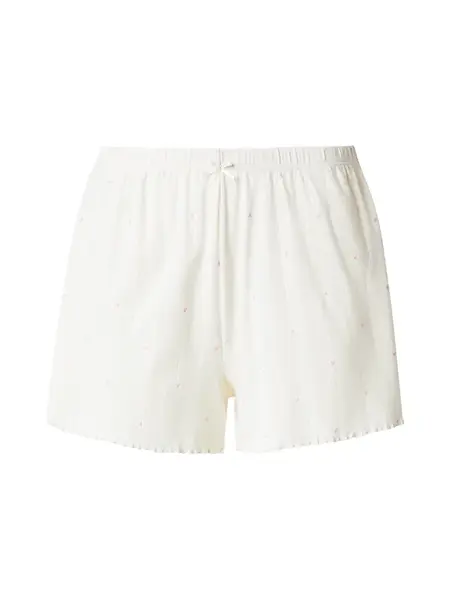 Hunkemöller Pyžamové nohavice  eozín / biela