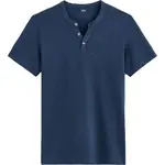 CELIO CEGETI Pánské bavlněné tričko, tmavě modrá, velikost