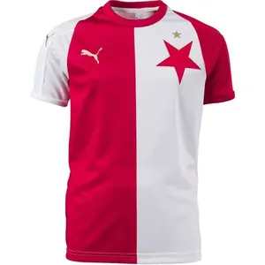 Puma SK SLAVIA REPLIC KIDS Detský futbalový dres, červená, veľkosť
