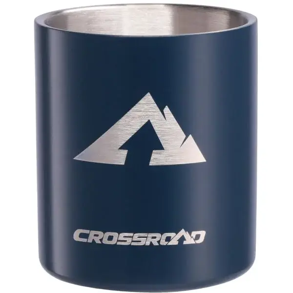 Crossroad CARABINER MUG 350 Termohrnček z nehrdzavejúcej ocele, čierna, veľkosť