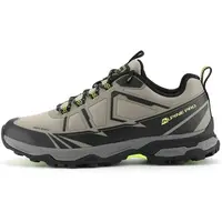 ALPINE PRO SANDOM Pánska outdoorová obuv, khaki, veľkosť
