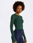 Organic Basics Active Mesh Long Sleeve Tee Deep Forest L