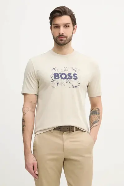 Bavlněné tričko BOSS Orange