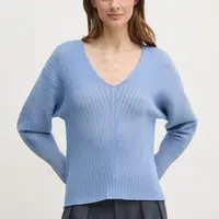 Svetr Dkny dámský, modrá barva, P4KSAL67