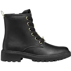 Geox J CASEY Dívčí zimní obuv, černá, velikost