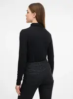 Tričká s dlhým rukávom pre ženy ORSAY - čierna