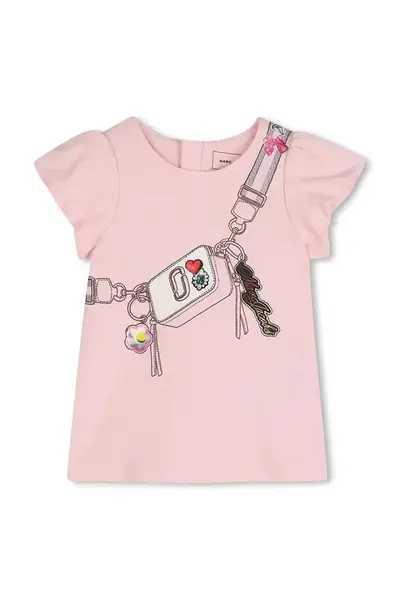 Dětské bavlněné šaty Marc Jacobs