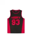 AND1 Tričko '93 Airtex'  ohnivo červená / čierna