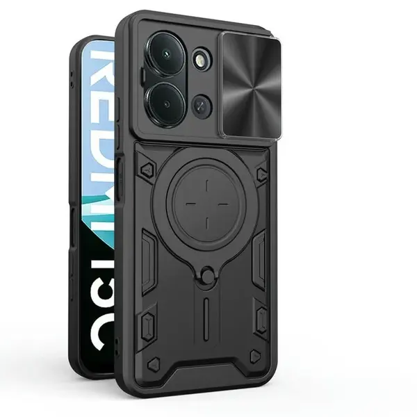 Camshield Ring obal, Xiaomi Redmi 15C, černý