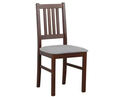 Jedálenská stolička Bono, orech/sivá tkanina%