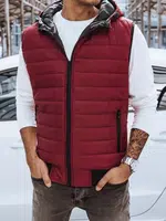 Pánska vesta DStreet Burgundy
