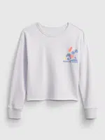 GAP Dětská mikina graphic boxy crew - Holky