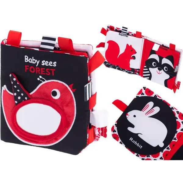 Látková zmyslová knižka, hryzátko-KIK