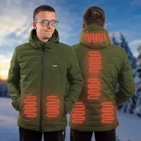 Pánská vyhřívaná bunda W-TEC HEATborg khaki XL