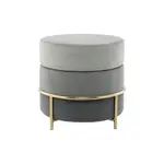 TABURET, kov, textil, kompozitní dřevo, 48,5/46/48,5 cm